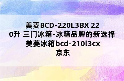 美菱BCD-220L3BX 220升 三门冰箱-冰箱品牌的新选择 美菱冰箱bcd-210l3cx 京东